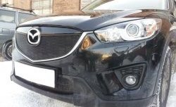 2 299 р. Нижняя сетка на бампер Russtal (черная) Mazda CX-5 KE дорестайлинг (2011-2014)  с доставкой в г. Таганрог. Увеличить фотографию 2