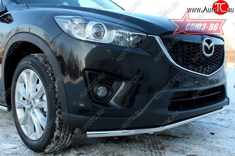 15 254 р. Защита переднего бампера одинарная Souz-96 (d42) Mazda CX-5 KE дорестайлинг (2011-2014)  с доставкой в г. Таганрог