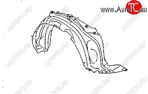 3 399 р. Правый подкрылок передний POLCAR  Mazda CX-7  ER (2010-2012) рестайлинг  с доставкой в г. Таганрог