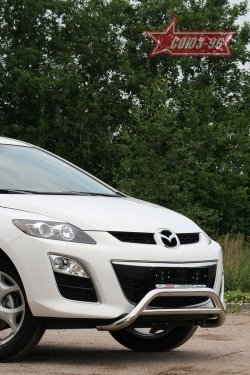 Защита переднего бампера Souz-96 (d60) Mazda CX-7 ER рестайлинг (2010-2012)