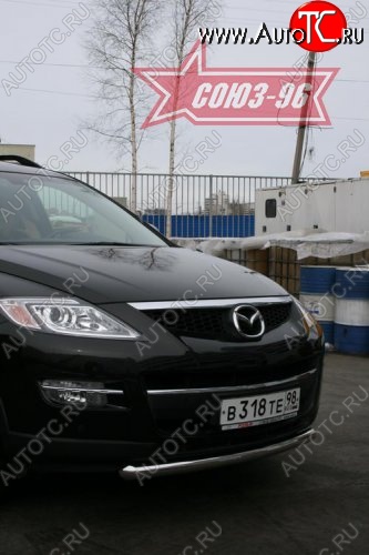 2 384 р. Защита переднего бампера одинарная Souz-96 (d60) Mazda CX-9 TB дорестайлинг (2007-2009)  с доставкой в г. Таганрог