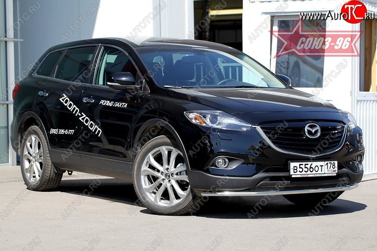 16 199 р. Защита переднего бампера (d42) Souz-96 Mazda CX-9 TB дорестайлинг (2007-2009)  с доставкой в г. Таганрог