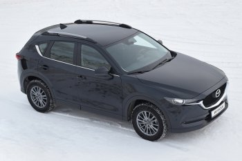 8 549 р. Рейлинги Petroil Tuning  Mazda CX-5  KE (2011-2017) дорестайлинг, рестайлинг (Цвет: серебристый муар)  с доставкой в г. Таганрог. Увеличить фотографию 3