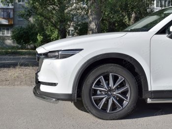 18 749 р. Одинарная защита переднего бампера SLITKOFF диаметром 63 мм Mazda CX-5 KF (2016-2024)  с доставкой в г. Таганрог. Увеличить фотографию 2