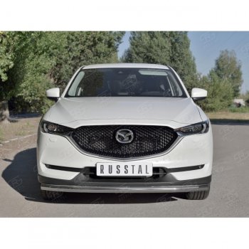 18 749 р. Одинарная защита переднего бампера SLITKOFF диаметром 63 мм Mazda CX-5 KF (2016-2024)  с доставкой в г. Таганрог. Увеличить фотографию 3