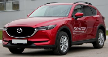 7 599 р. Рейлинги крыши АПС  Mazda CX-5  KF (2016-2024) (Черно-серые, без поперечин)  с доставкой в г. Таганрог. Увеличить фотографию 4