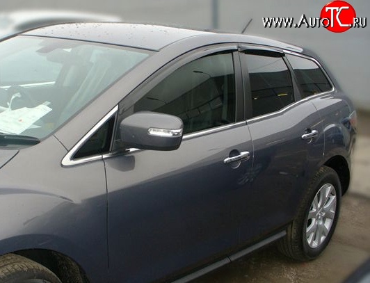 2 999 р. Дефлекторы окон (ветровики) Novline 4 шт Mazda CX-7 ER дорестайлинг (2006-2010)  с доставкой в г. Таганрог