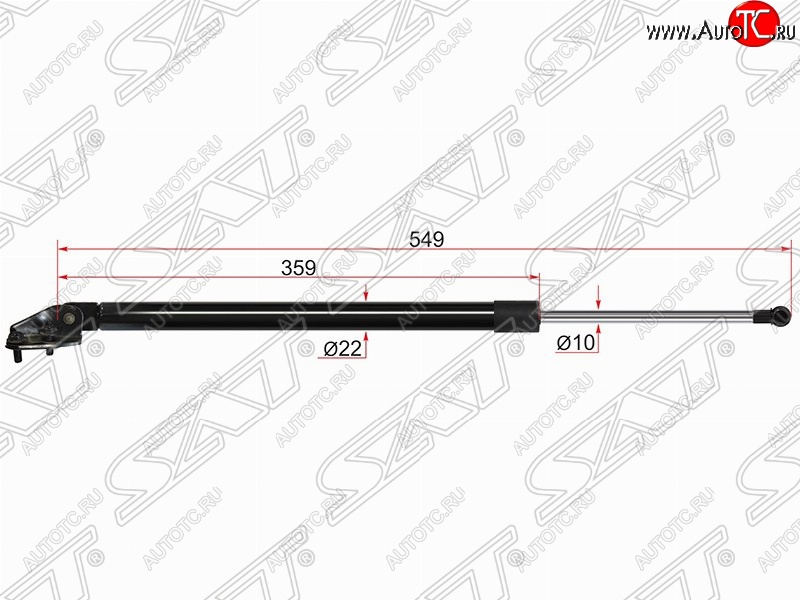 869 р. Правый упор крышки багажника SAT (газовый)  Mazda CX-7  ER (2006-2012) дорестайлинг, рестайлинг  с доставкой в г. Таганрог