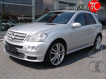 16 499 р. Накладка на передний бампер BRABUS Mercedes-Benz ML class W164 дорестайлинг (2005-2008) (Неокрашенная)  с доставкой в г. Таганрог