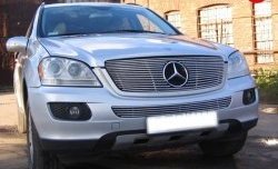 Декоративная вставка воздухозаборника Berkut Mercedes-Benz ML class W164 дорестайлинг (2005-2008)