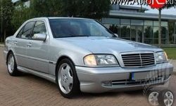 11 399 р. Передний бампер AMG Mercedes-Benz C-Class W202 дорестайлинг седан (1993-1997) (Неокрашенный)  с доставкой в г. Таганрог. Увеличить фотографию 2