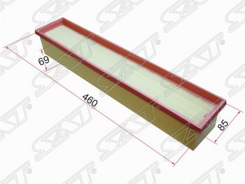 Фильтр воздушный двигателя SAT (460х86х69 mm) Mercedes-Benz (Мерседес-Бенс) C-Class (с-класс)  W203 (2000-2008) W203 дорестайлинг седан, рестайлинг седан