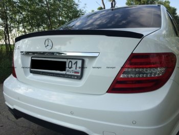 3 399 р. Лип спойлер АВТОКРАТ  Mercedes-Benz C-Class  W204 (2007-2015) дорестайлинг седан, рестайлинг седан (Неокрашенный)  с доставкой в г. Таганрог. Увеличить фотографию 2