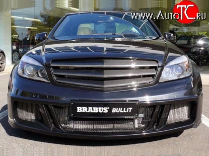 8 149 р. Радиаторная решётка Brabus Bullit  Mercedes-Benz C-Class  W204 (2007-2011) дорестайлинг седан (Неокрашенная)  с доставкой в г. Таганрог