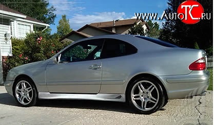 6 649 р. Пороги накладки Lorinser Mercedes-Benz CLK class W208 (1997-2002) (Неокрашенные)  с доставкой в г. Таганрог