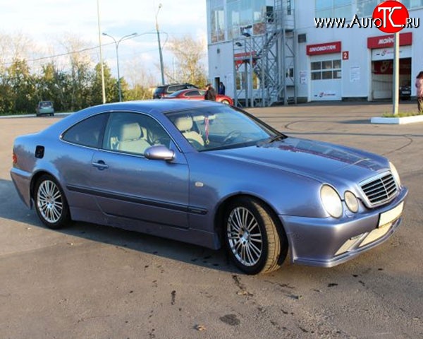 6 899 р. Пороги накладки M-VRS на Mercedes-Benz CLK class W208 (1997-2002) (Неокрашенные)  с доставкой в г. Таганрог