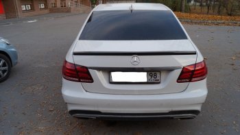 3 399 р. Лип спойлер АВТОКРАТ AMG Mercedes-Benz E-Class W212 рестайлинг седан (2013-2017) (Неокрашенный)  с доставкой в г. Таганрог. Увеличить фотографию 4