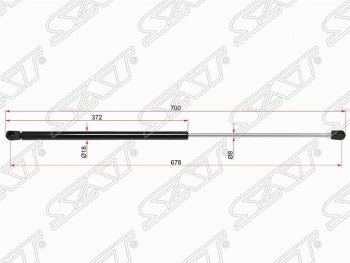 Газовый упор капота SAT Mercedes-Benz S class W220 (1998-2005)