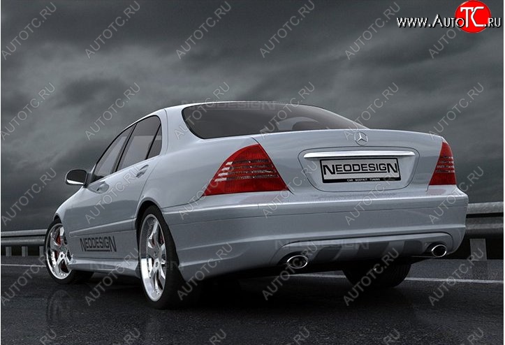 52 639 р. Задний бампер Neodesign  Mercedes-Benz S class  W220 (1998-2005)  с доставкой в г. Таганрог