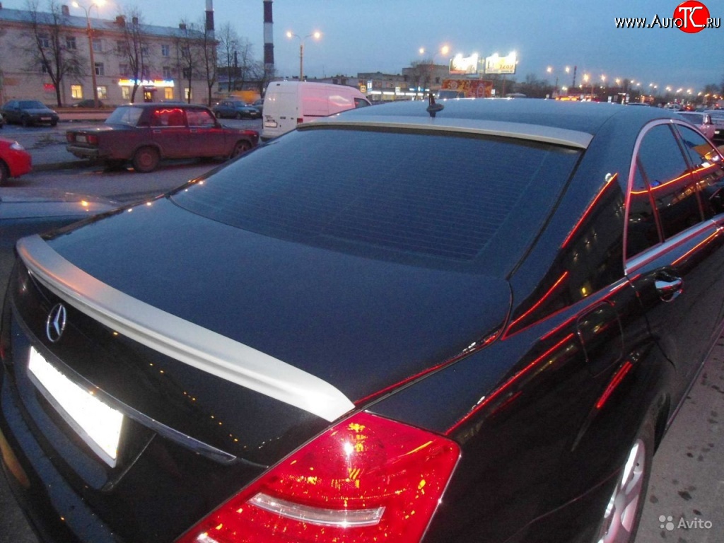 4 899 р. Лип спойлер Sport Mercedes-Benz S class W221 (2006-2013) (Неокрашенный)  с доставкой в г. Таганрог