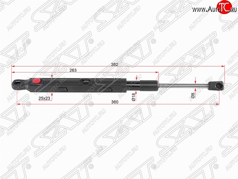 2 089 р. Левый упор капота SAT  Mercedes-Benz S class  W222 (2013-2017) седан гибрид дорестайлинг  с доставкой в г. Таганрог