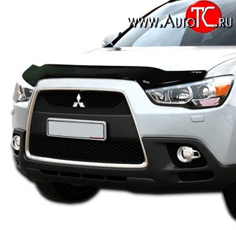 2 879 р. Дефлектор капота NovLine long Mitsubishi ASX 1-ый рестайлинг (2013-2016)  с доставкой в г. Таганрог