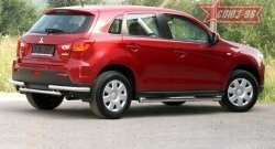 10 799 р. Защита заднего бампера Souz-96 (d60) Mitsubishi ASX дорестайлинг (2010-2012)  с доставкой в г. Таганрог. Увеличить фотографию 1