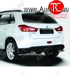 7 109 р. Защита заднего бампера уголки d42 Souz-96 Mitsubishi ASX 1-ый рестайлинг (2013-2016)  с доставкой в г. Таганрог