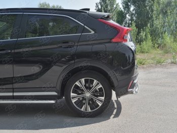 14 399 р. Защита заднего бампера (Ø63 мм, нержавейка) SLITKOFF  Mitsubishi Eclipse Cross  GK (2017-2021) дорестайлинг  с доставкой в г. Таганрог. Увеличить фотографию 3