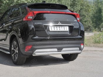 14 399 р. Защита заднего бампера (Ø63 мм, нержавейка) SLITKOFF  Mitsubishi Eclipse Cross  GK (2017-2021) дорестайлинг  с доставкой в г. Таганрог. Увеличить фотографию 4