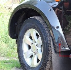 27 849 р. Накладки на колёсные арки RA (усиленные)  Mitsubishi L200  5 KK,KL (2015-2019) дорестайлинг (Поверхность глянец (под окраску), Неокрашенные)  с доставкой в г. Таганрог. Увеличить фотографию 2