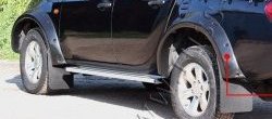 27 849 р. Накладки на колёсные арки RA (усиленные)  Mitsubishi L200  5 KK,KL (2015-2019) дорестайлинг (Поверхность глянец (под окраску), Неокрашенные)  с доставкой в г. Таганрог. Увеличить фотографию 1