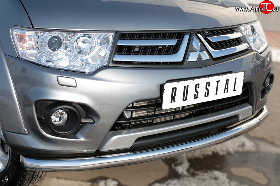 15 549 р. Одинарная защита переднего бампера диаметром 63 мм SLITKOFF  Mitsubishi L200  5 KK,KL (2015-2019) дорестайлинг  с доставкой в г. Таганрог