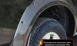 27 849 р. Накладки на колёсные арки RA (усиленные)  Mitsubishi L200  4 (2006-2014)  дорестайлинг (Плверхность глянец (подд окраску), Неокрашенные)  с доставкой в г. Таганрог. Увеличить фотографию 3