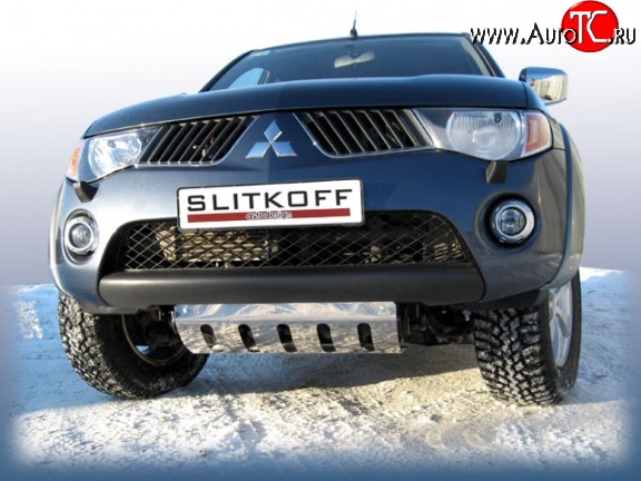 7 199 р. Защита картера двигателя Slitkoff Mitsubishi L200 5 KK,KL рестайлинг (2018-2022)  с доставкой в г. Таганрог