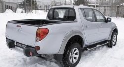 1 639 р. Накладки на борта кузова автомобиля RA  Mitsubishi L200 ( 4,  5 KK,KL) (2006-2022)  дорестайлинг, рестайлинг (Задний откидной борт)  с доставкой в г. Таганрог. Увеличить фотографию 2