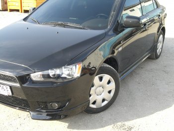 5 499 р. Пороги накладки INTENSE 2.0  Mitsubishi Lancer  10 (2007-2017) седан дорестайлинг, седан рестайлинг, хэтчбек 5 дв рестайлинг (Неокрашенные)  с доставкой в г. Таганрог. Увеличить фотографию 3