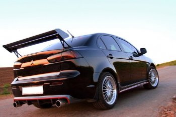 5 499 р. Пороги накладки INTENSE 2.0 Mitsubishi Lancer 10 CY седан дорестайлинг (2007-2010) (Неокрашенные)  с доставкой в г. Таганрог. Увеличить фотографию 4