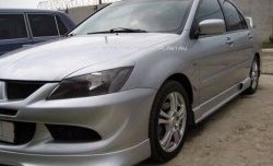 499 р. Реснички на фары Style v2 Mitsubishi Lancer 9 2-ой рестайлинг седан (2005-2009) (Неокрашенные)  с доставкой в г. Таганрог. Увеличить фотографию 2