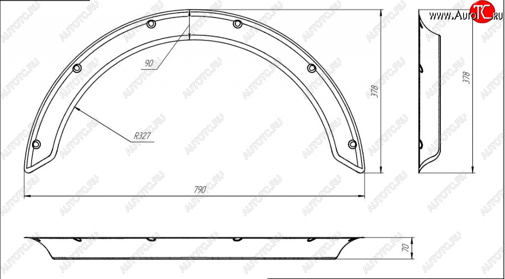 4 899 р. Универсальные арки New School (70 мм) Lexus IS250 XE20 седан дорестайлинг (2005-2013) (Шагрень: 4 шт)  с доставкой в г. Таганрог