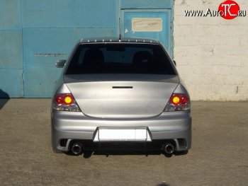 18 499 р. Задний бампер INGS Extreem Mitsubishi Lancer 9 2-ой рестайлинг седан (2005-2009) (Неокрашенный)  с доставкой в г. Таганрог. Увеличить фотографию 4