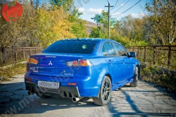 Козырёк на заднее стекло Zodiak Generator (6 зубьев) Mitsubishi Lancer 10 седан рестайлинг (2011-2017)