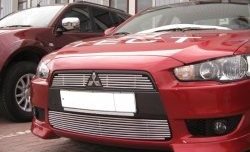 5 799 р. Декоративная вставка воздухозаборника Berkut Mitsubishi Lancer 10 CY седан рестайлинг (2011-2017)  с доставкой в г. Таганрог. Увеличить фотографию 1