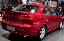 2 049 р. Лип спойлер M-VRS Mitsubishi Lancer 10 седан дорестайлинг (2007-2010) (Неокрашенный)  с доставкой в г. Таганрог. Увеличить фотографию 3