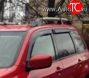 999 р. Комплект дефлекторов окон (ветровиков) 4 шт. Russtal Mitsubishi Outlander CU (2003-2009)  с доставкой в г. Таганрог