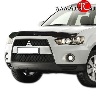 2 879 р. Дефлектор капота NovLine Mitsubishi Outlander XL (CW)  рестайлинг (2010-2013)  с доставкой в г. Таганрог