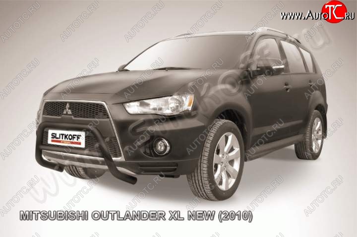 18 999 р. Кенгурятник d57 низкий  Mitsubishi Outlander  XL (2010-2013) (CW)  рестайлинг (Цвет: серебристый)  с доставкой в г. Таганрог