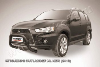 Кенгурятник d76 низкий Mitsubishi (Митсубиси) Outlander (Аутлэндэр)  XL (2010-2013) XL (CW)  рестайлинг