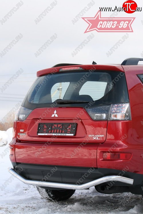 10 799 р. Защита заднего бампера Souz-96 (d60) Mitsubishi Outlander XL (CW)  рестайлинг (2010-2013)  с доставкой в г. Таганрог