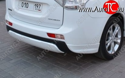 4 799 р. Боковые накладки на задний бампер BROOMER Design  Mitsubishi Outlander  GF (2012-2014) дорестайлинг (Неокрашенная)  с доставкой в г. Таганрог